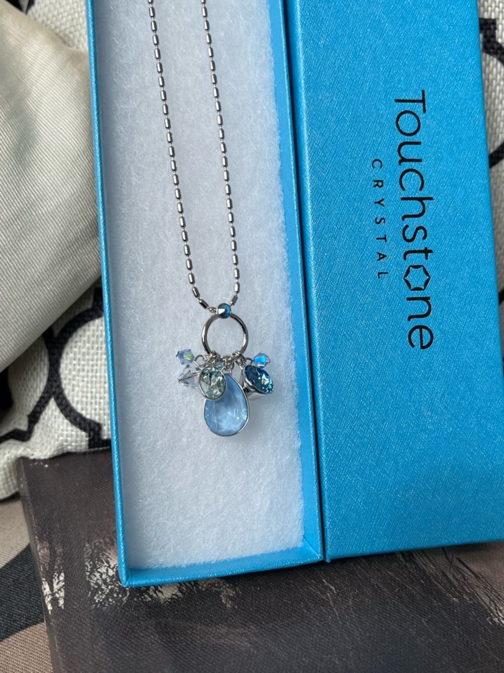 Swarovski Teardrop Necklace with Blue Crystals Charmed Existence, Final Price🩵 - Picture 10 of 11